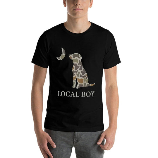Camo Southern Local Boy Duck Hunting Black Lab Outdoor Men  Quick-drying T-Shirt