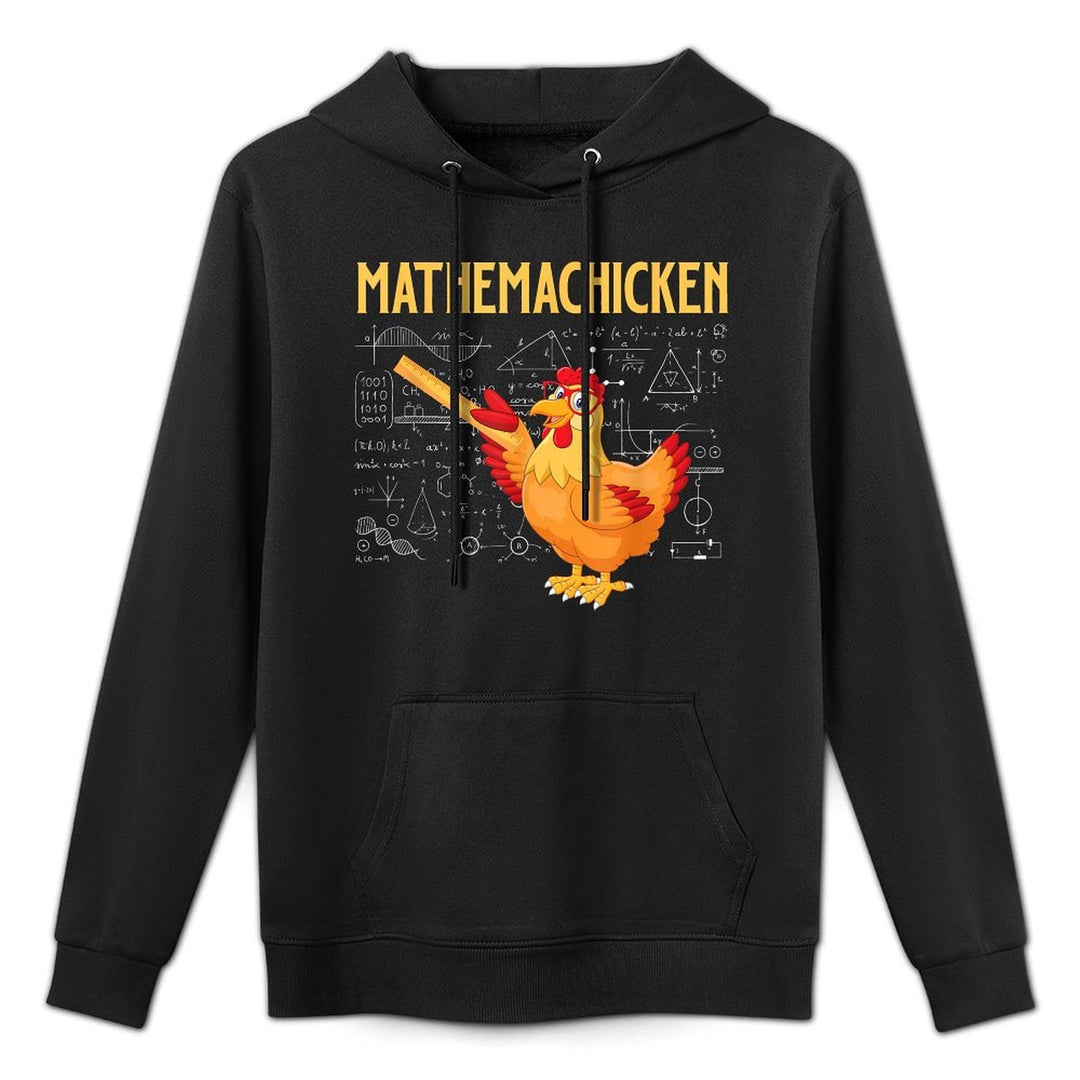 Mathemachicken - Chicken Math Lover Animal Poultry Owner Shrink-Resistant Hoodie