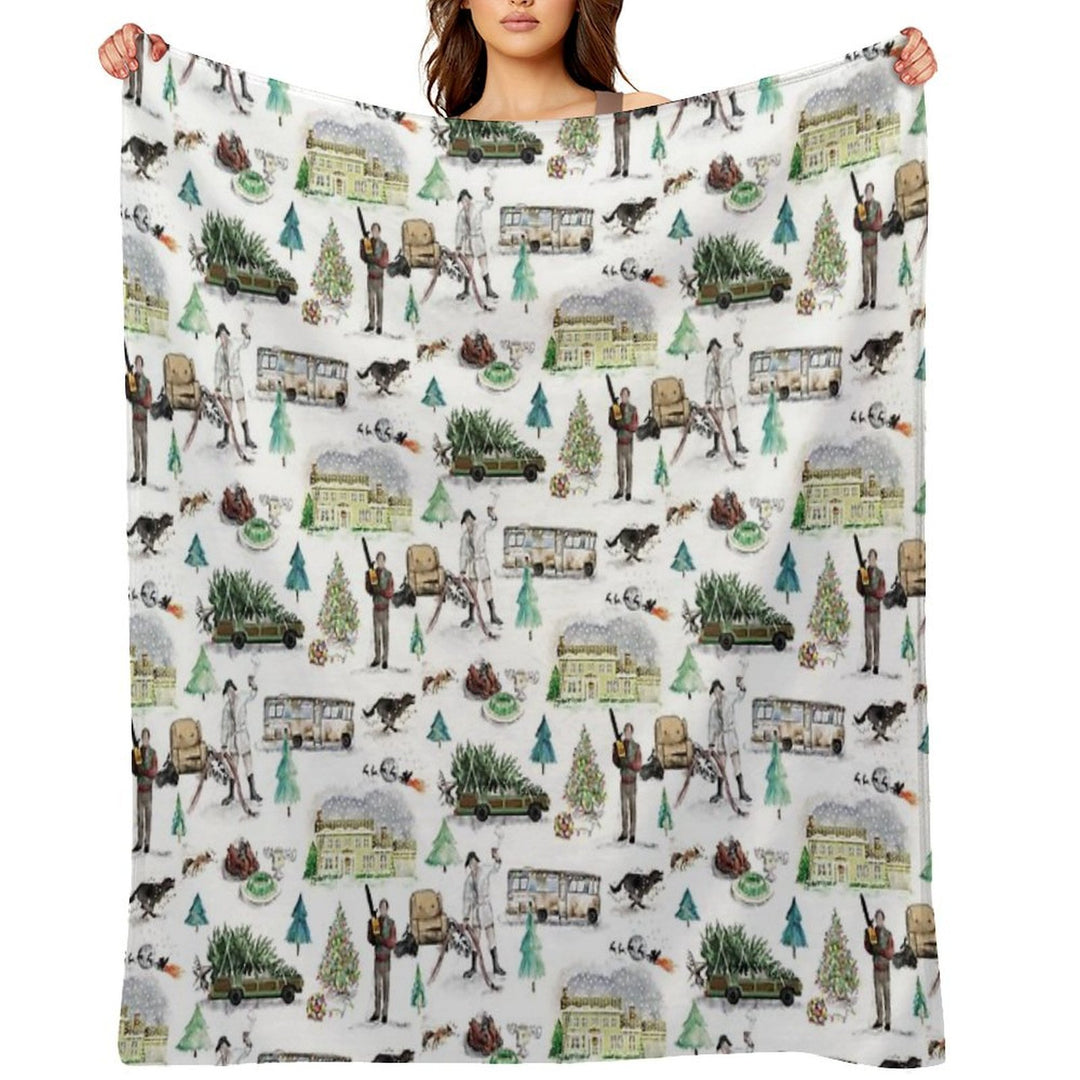 Lampoons Christmas Lightweight Throw Blanket