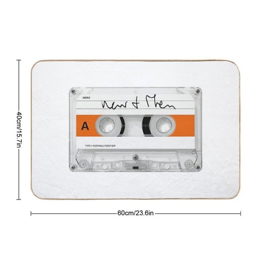 Now And Then - Cassette  Eco-Friendly Bath Mat