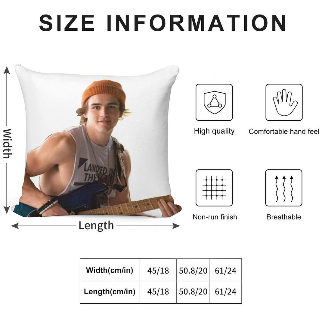 Charlie Gillespie Luke Patterson Soft Fade-Resistant Throw Pillow