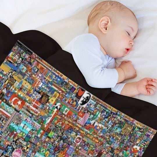 Rplace - Reddit Digital Art - 2022 Classic T-Shirt Anti-pilling Throw Blanket