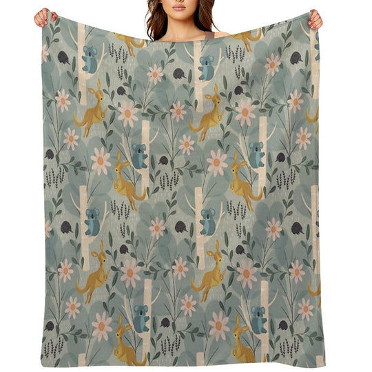 Aussie Animals Velvety-soft Throw Blanket