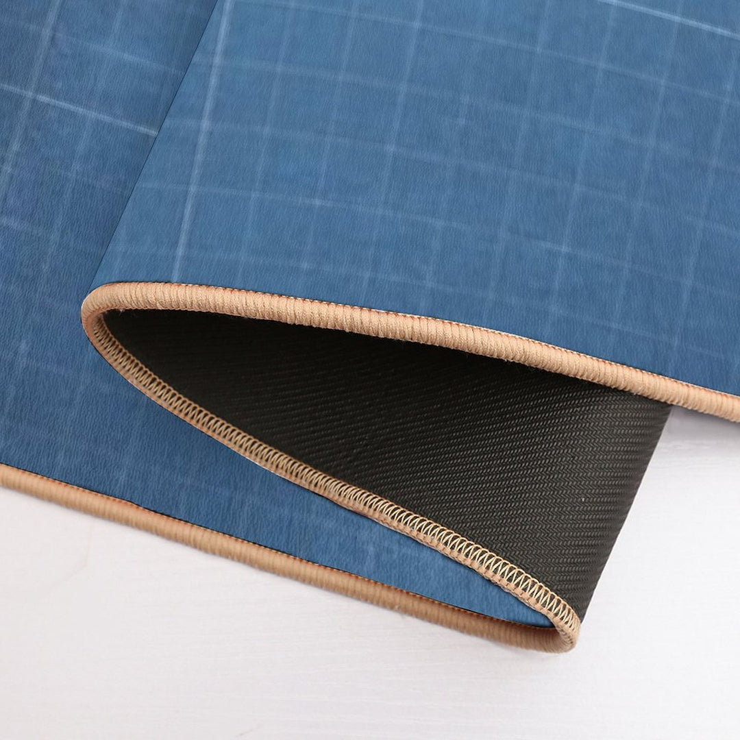 Boeing 747 Family Blueprint (light Blue)  Slip-Resistant Bath Mat