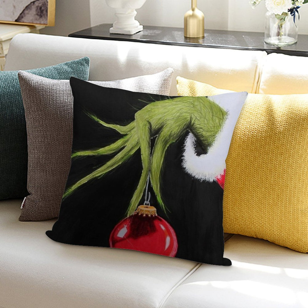 Who Stole Christmas Soft Durable Construction Throw Pillow