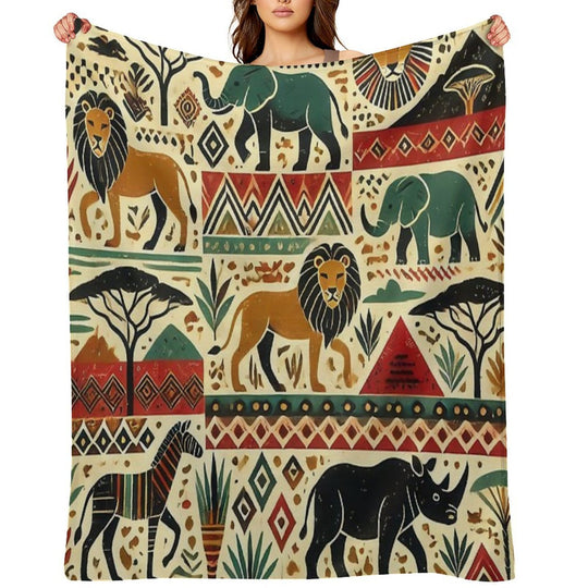 Ethnic Flow Easy Care Throw Blanket