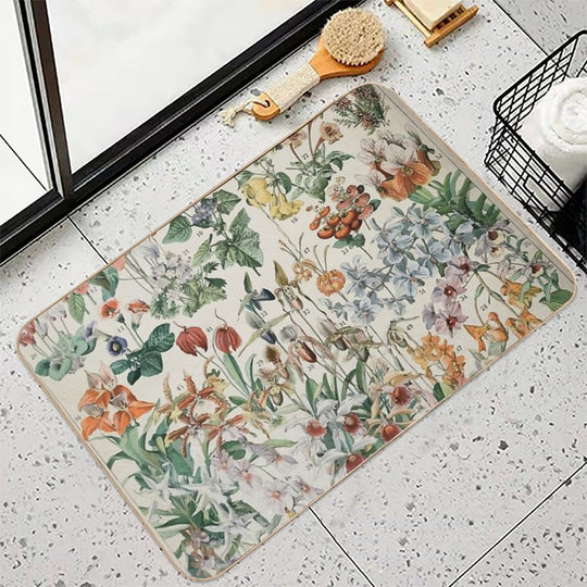 Adolphe Millot Fleurs D  Eco-Friendly Bath Mat