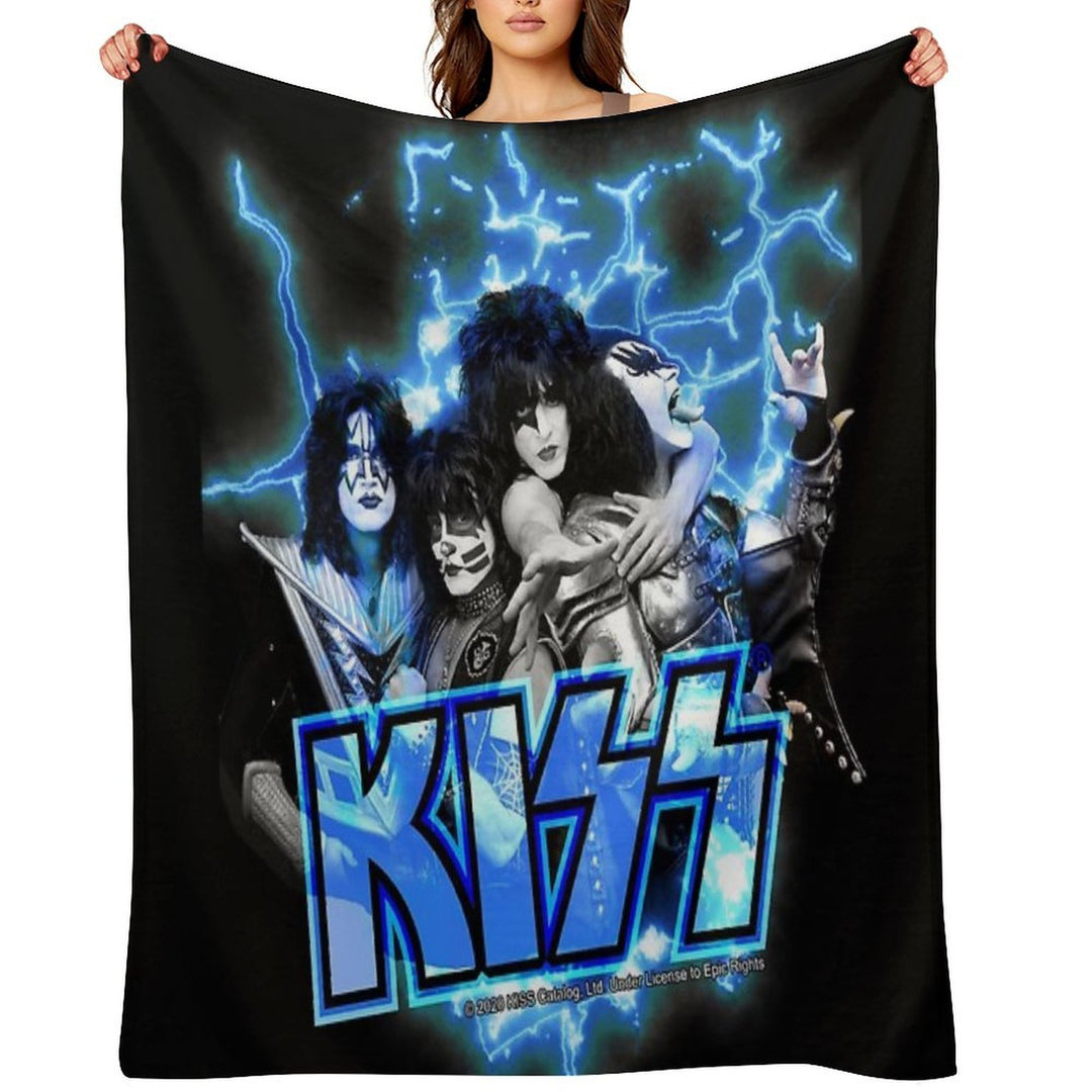 KISS ® The Band - All Members Electric Anti-pilling Throw Blanket