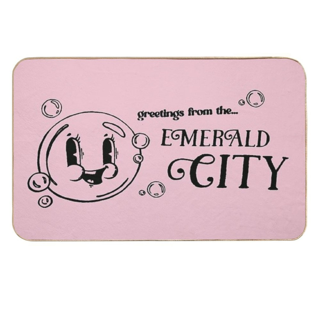 Greetings from The Emerald City  Pet-Safe Bath Mat