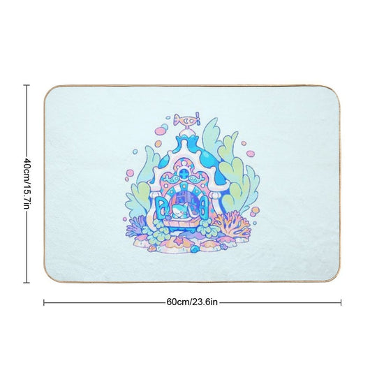 Shark Cottage  Non-Slip Bath Mat