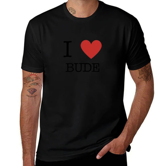 I Heart Bude  Lightweight T-Shirt