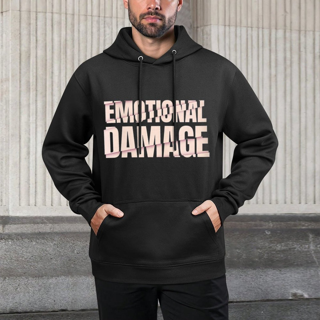 Womens Funny Emotional Damage Meme Unisex Design Hoodie