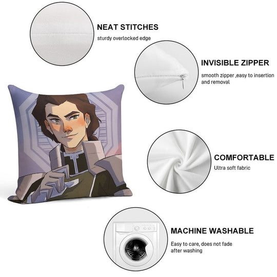 Kuvira Soft Luxury Feel Throw Pillow