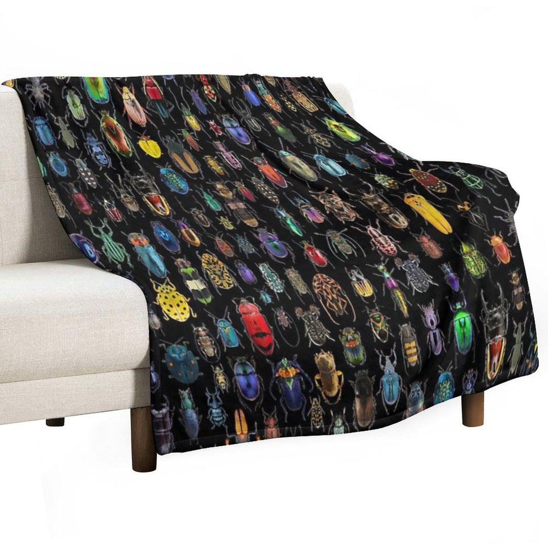 Beetles (Not The Rock Band) Durable Throw Blanket