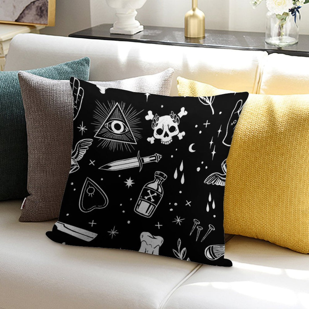 A Few Macabre Things Soft Luxury Feel Throw Pillow