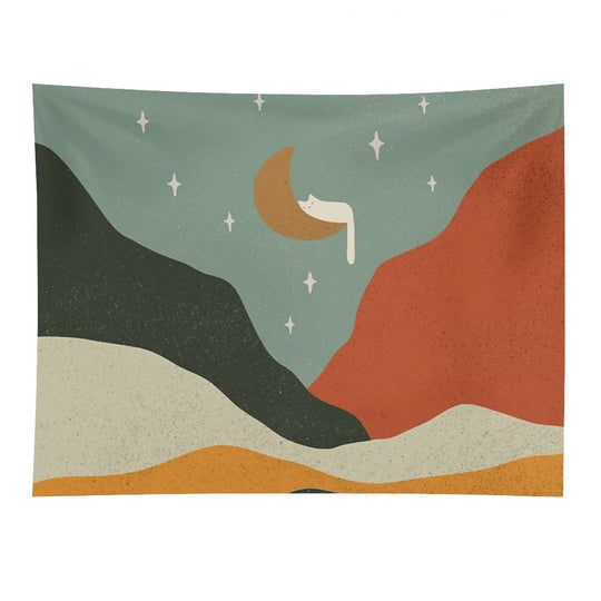 Cat Landscape 203 Tapestry