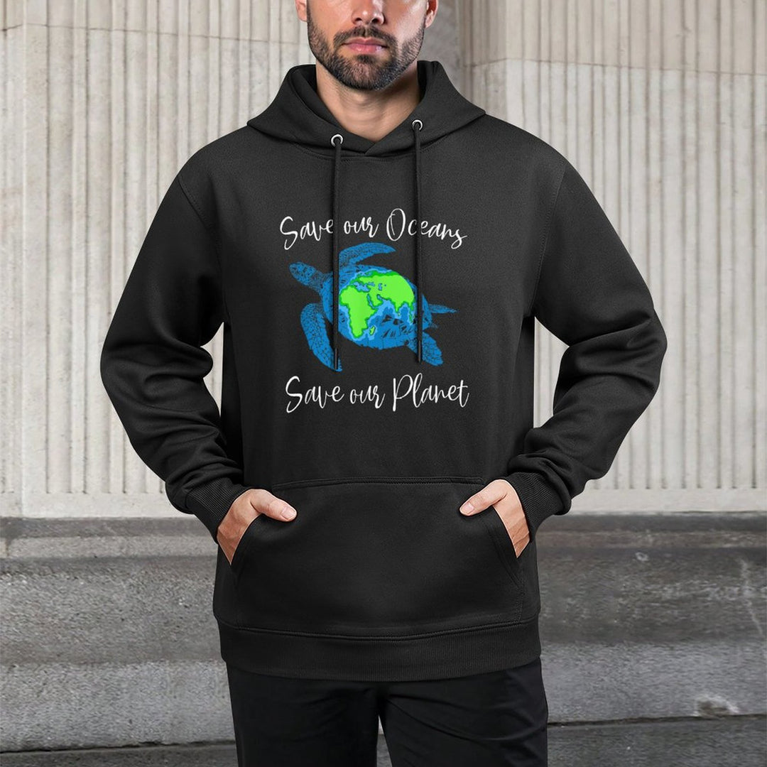 Save Our Oceans Save Our Planet Climate Change Sea Turtle Easy Care Hoodie