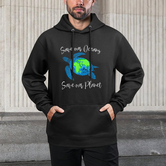 Save Our Oceans Save Our Planet Climate Change Sea Turtle Easy Care Hoodie