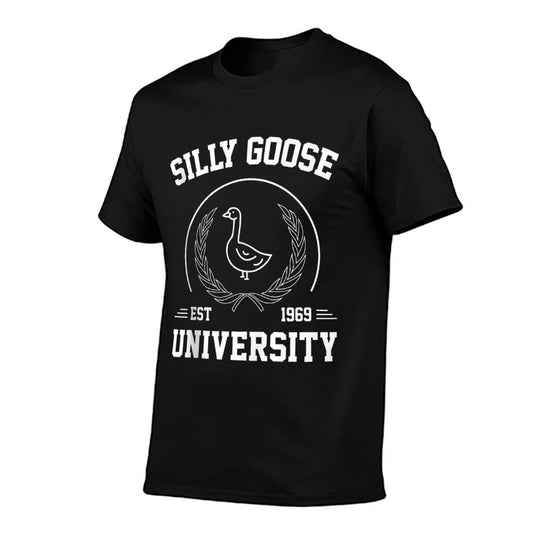 Silly Goose University Mens Womens Silly Goose Meme Costume  Slim-fit Cut T-Shirt