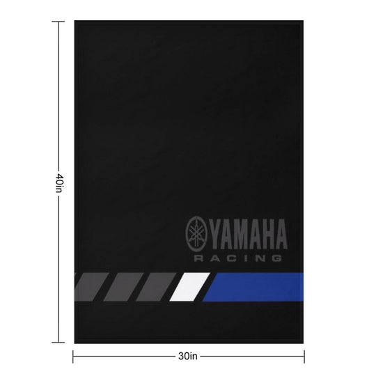 YAMAHA Blue All-season Throw Blanket