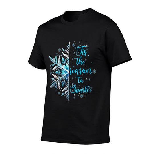 Tis The Season to Sparkle Snowflake Christmas Holiday Xmas  Quick-drying T-Shirt