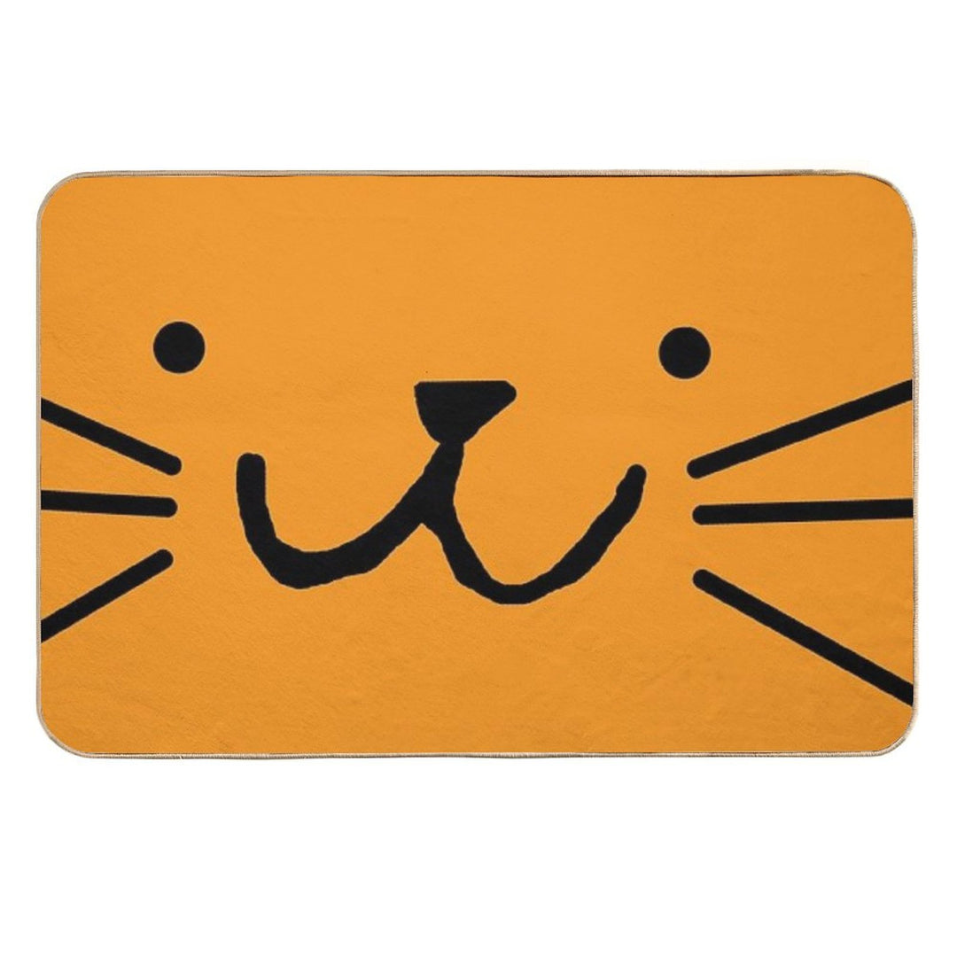 Awesome Orange Cat  Slip-Resistant Bath Mat