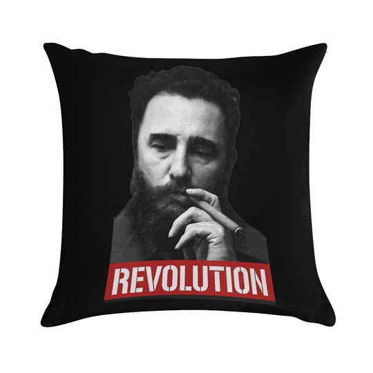 Fidel Castro -Che- Soft Short Plush Fabric Throw Pillow