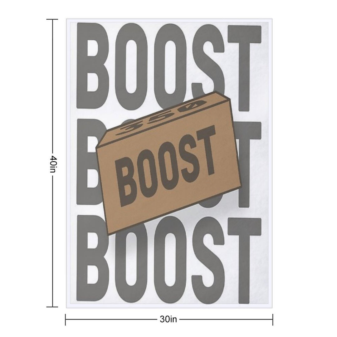 Yeezy Boost  Box Velvety-soft Throw Blanket