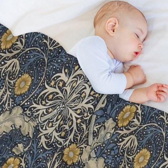 William Morris Seaweed Velvety-soft Throw Blanket