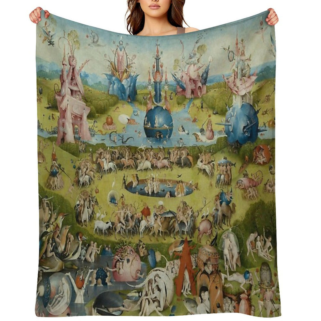 The Garden of Earthly Delights - Hieronymus Bosch Multi-functional Throw Blanket