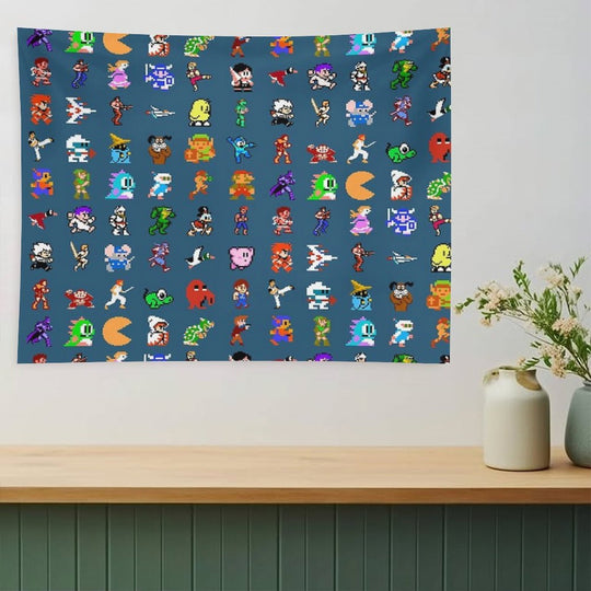 8BIT ICONS V2 Tapestry