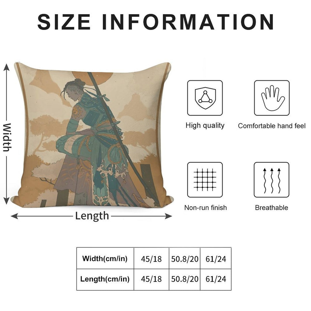 Beauregard 01 Soft Skin-Friendly Throw Pillow