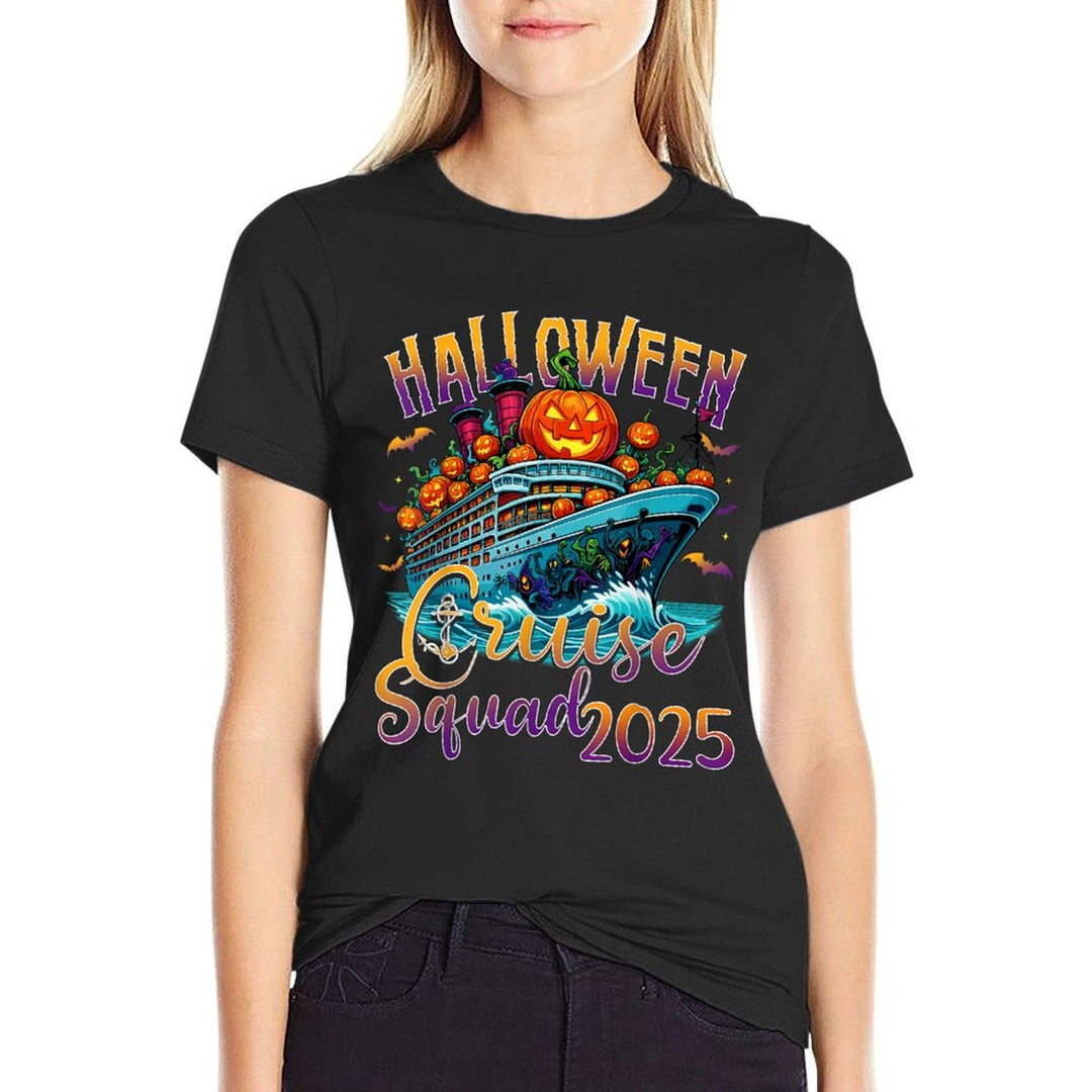 Halloween Cruise Squad 2025 Vacation Matching Family Cruise  Affordable Price T-Shirt