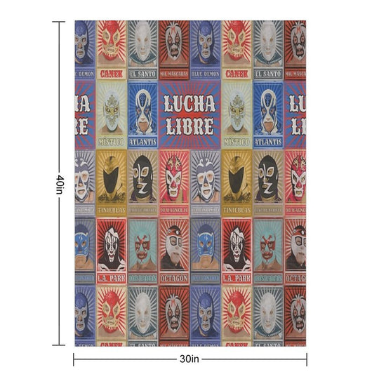 Lucha Libre Legends Lightweight Throw Blanket