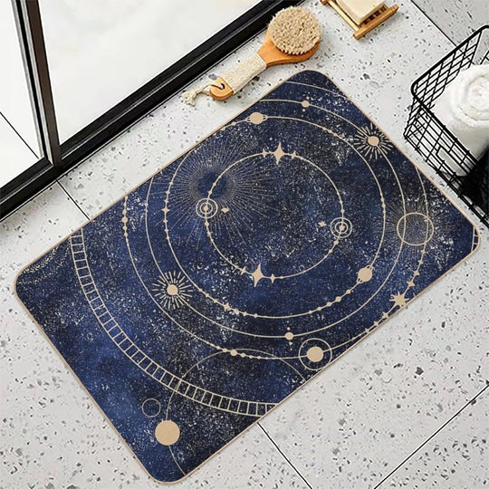 Mystic Celestial Skies  Pet-Safe Bath Mat