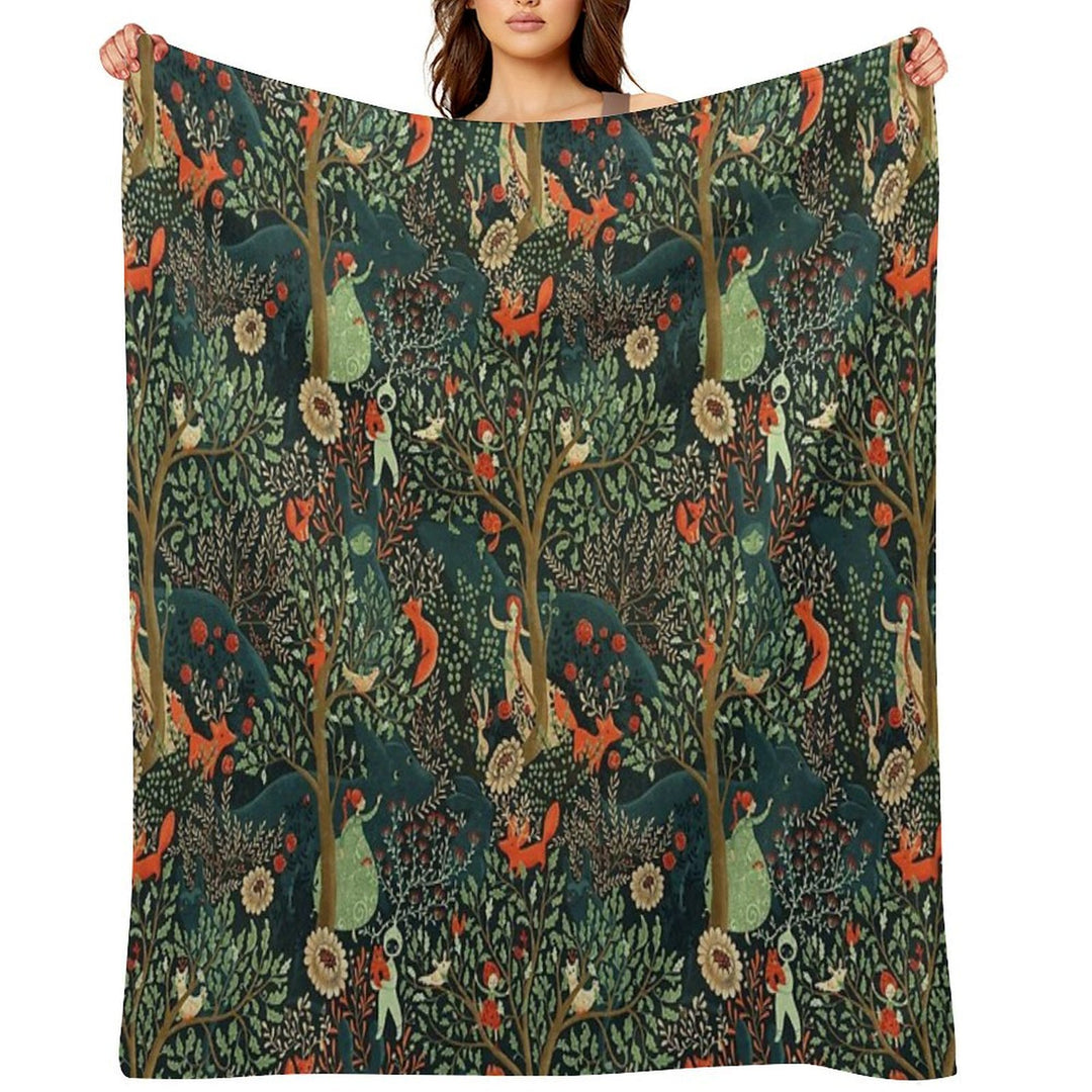 Whimsical Wonderland Shrink-resistant Throw Blanket