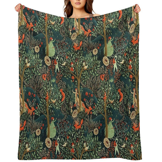 Whimsical Wonderland Shrink-resistant Throw Blanket
