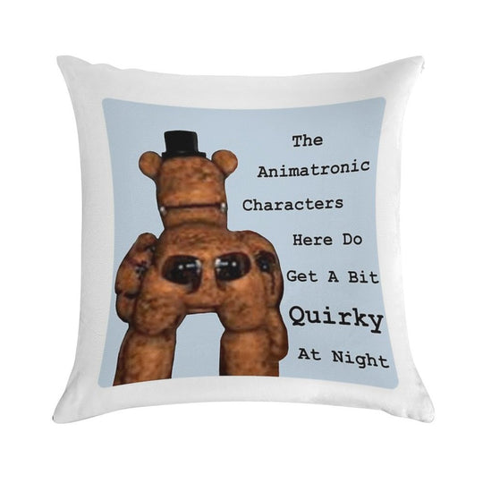 Quirky Animatronics Soft Durable Construction Throw Pillow
