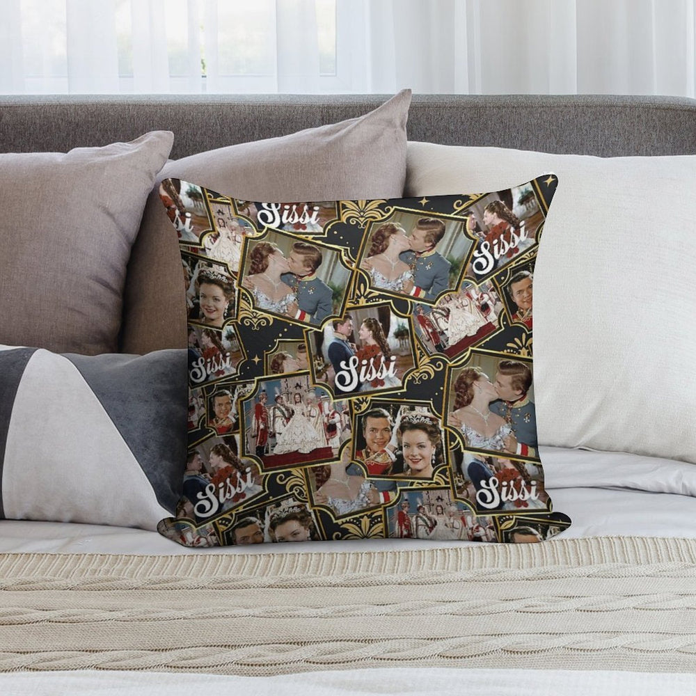 Sissi, Romy Schneider, Film, 50s Soft Home Decor Throw Pillow