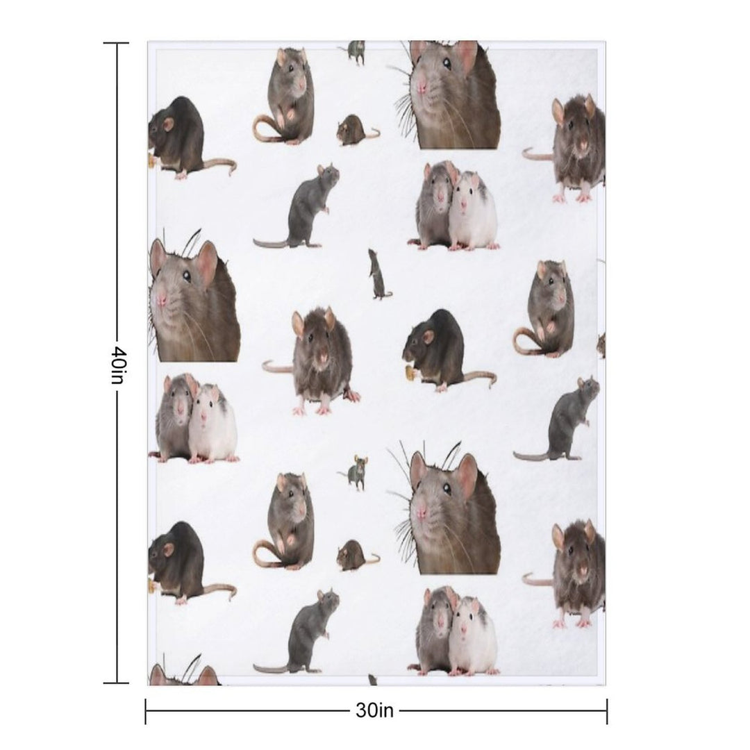 The Rat Set Anti-pilling Throw Blanket