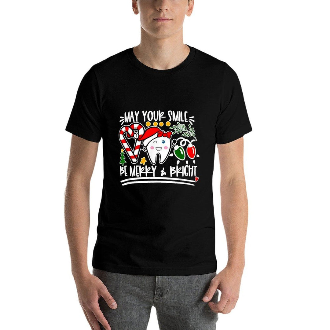 May Your Smile Be Merry And Bright Dental Dentist Christmas  Breathable T-Shirt