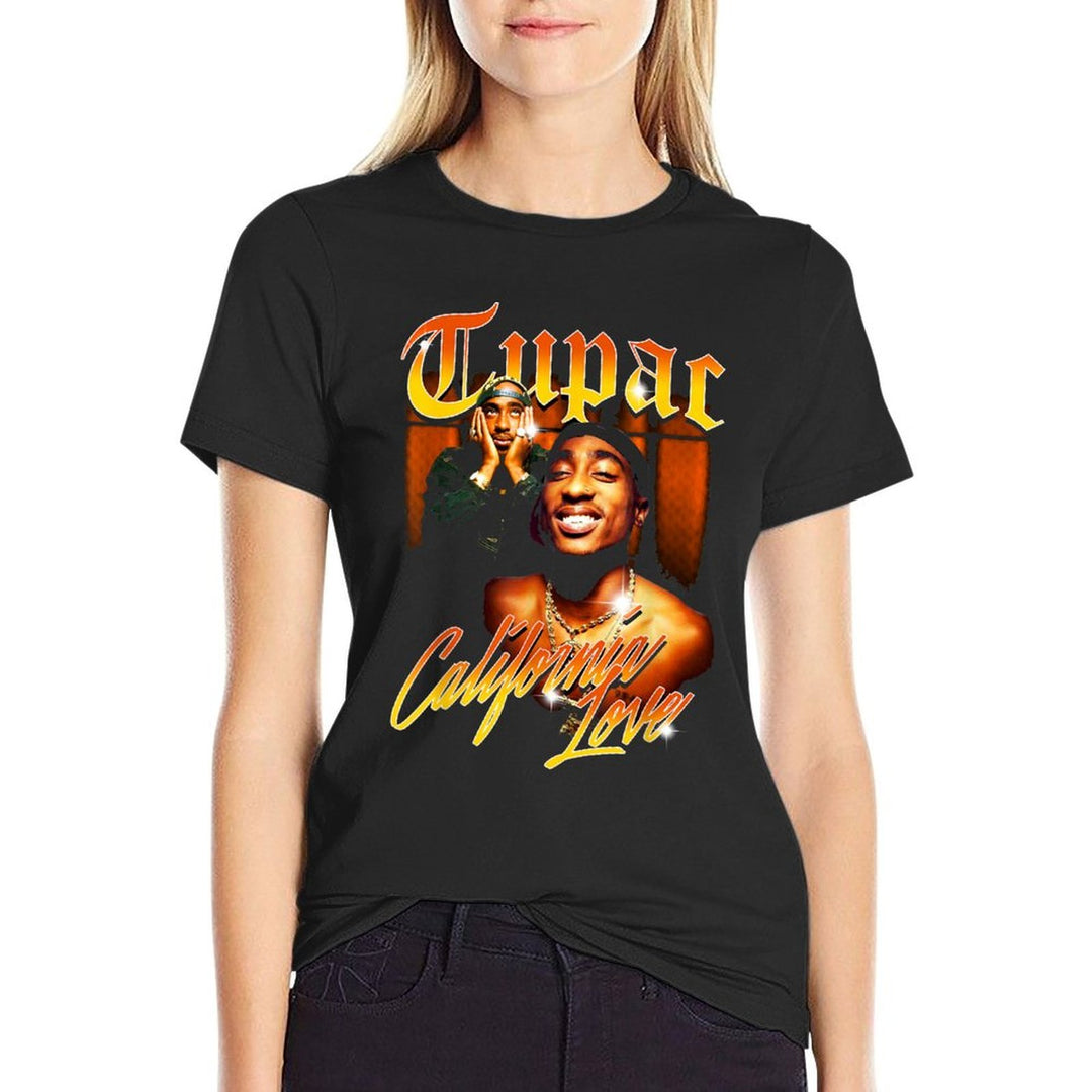 Official Tupac Love Vintage California, Black  Odor-resistant T-Shirt