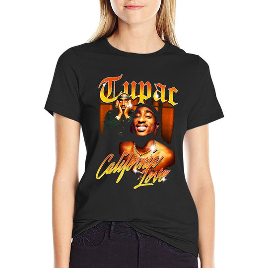 Official Tupac Love Vintage California, Black  Odor-resistant T-Shirt