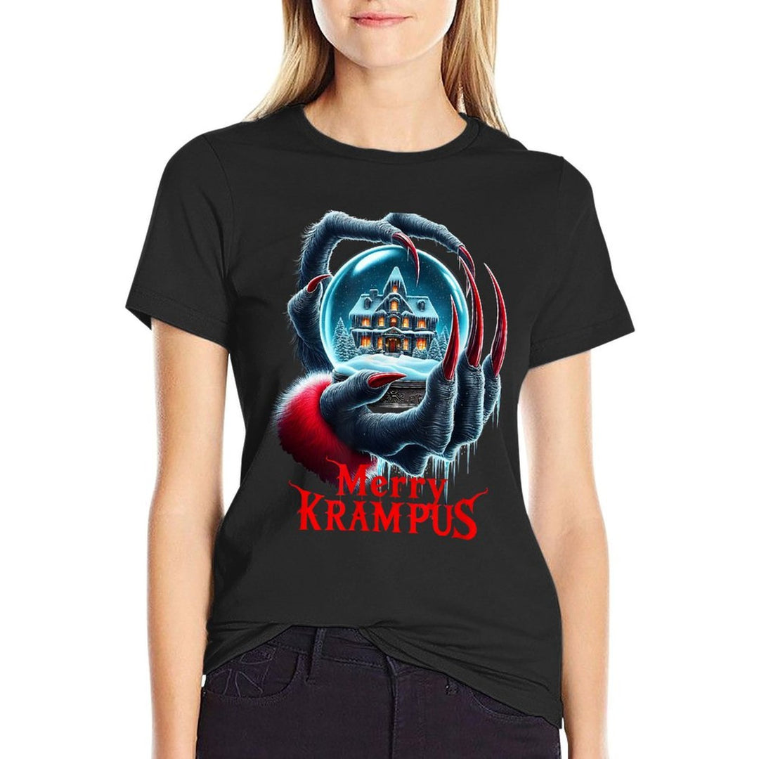 Merry Krampus Coming Town Christmas Gothic Xmas Horror  Affordable Price T-Shirt