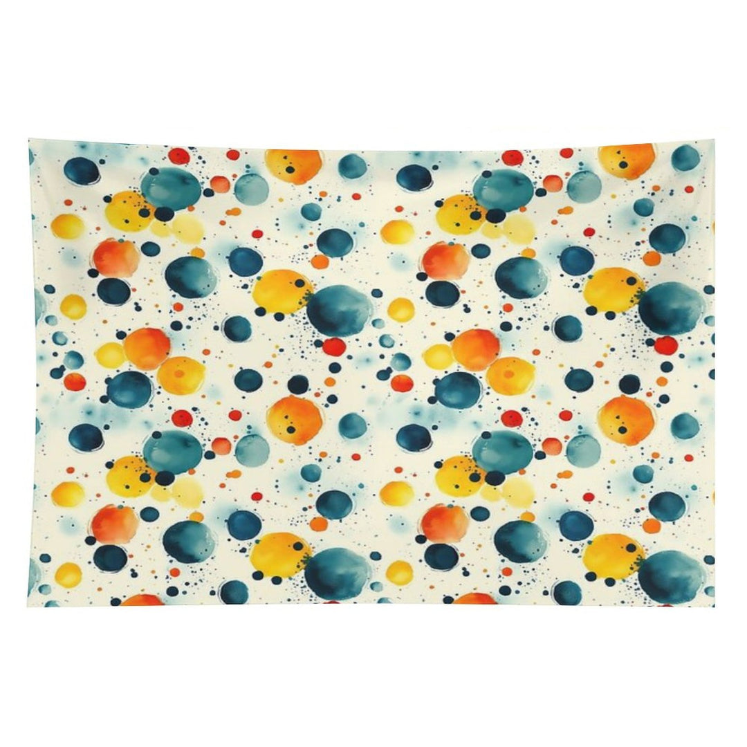 Watercolor Polka Dot Pattern – Colorful Abstract Circles Tapestry
