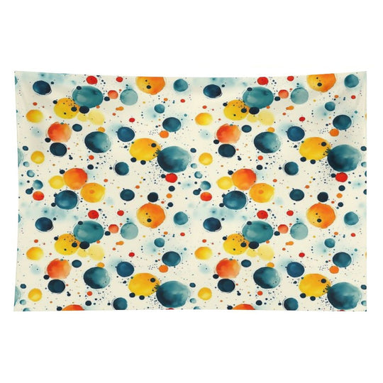 Watercolor Polka Dot Pattern – Colorful Abstract Circles Tapestry