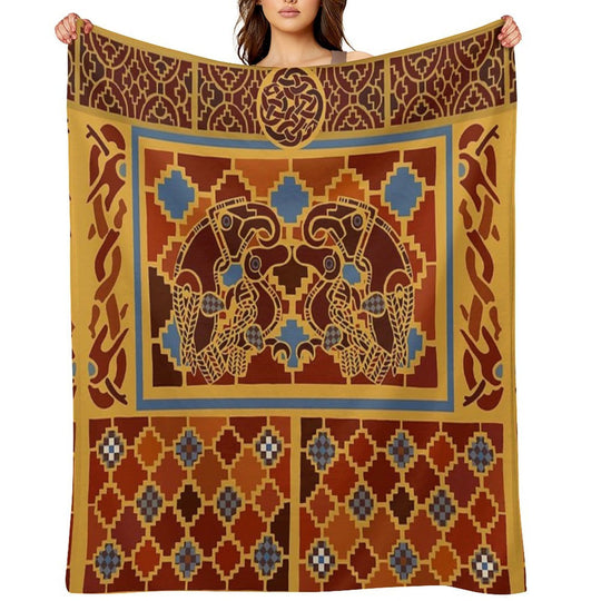 Imagining Sutton Hoo The Eagles Easy Care Throw Blanket