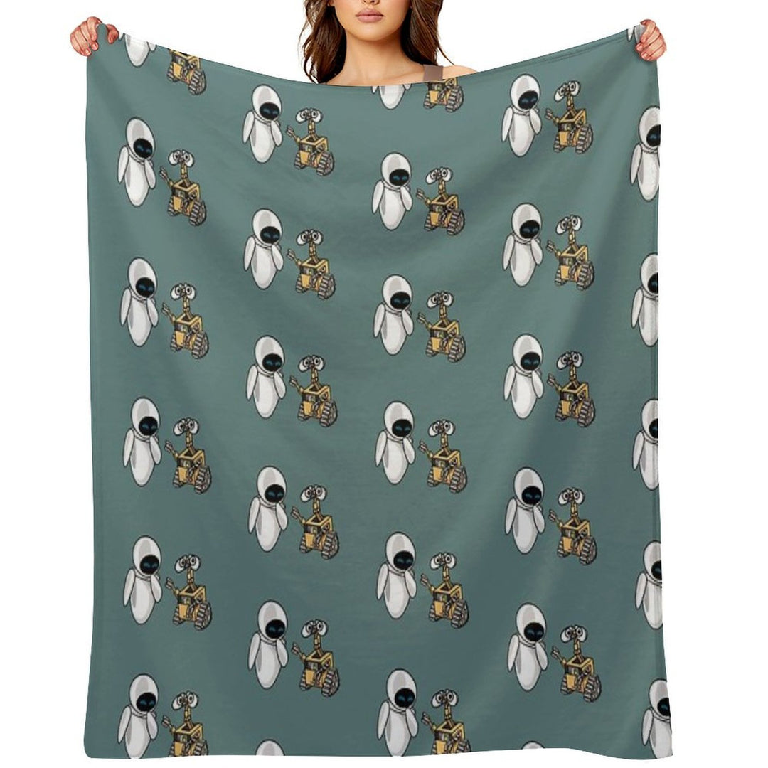 Walle And Eve All-season Throw Blanket