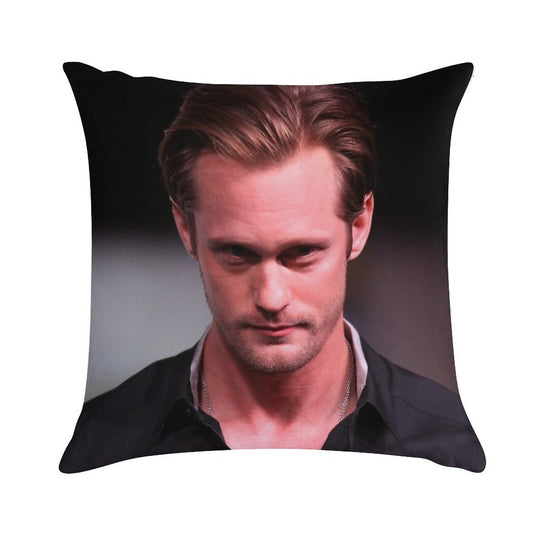Alexander Skarsgard 2 Soft Fade-Resistant Throw Pillow