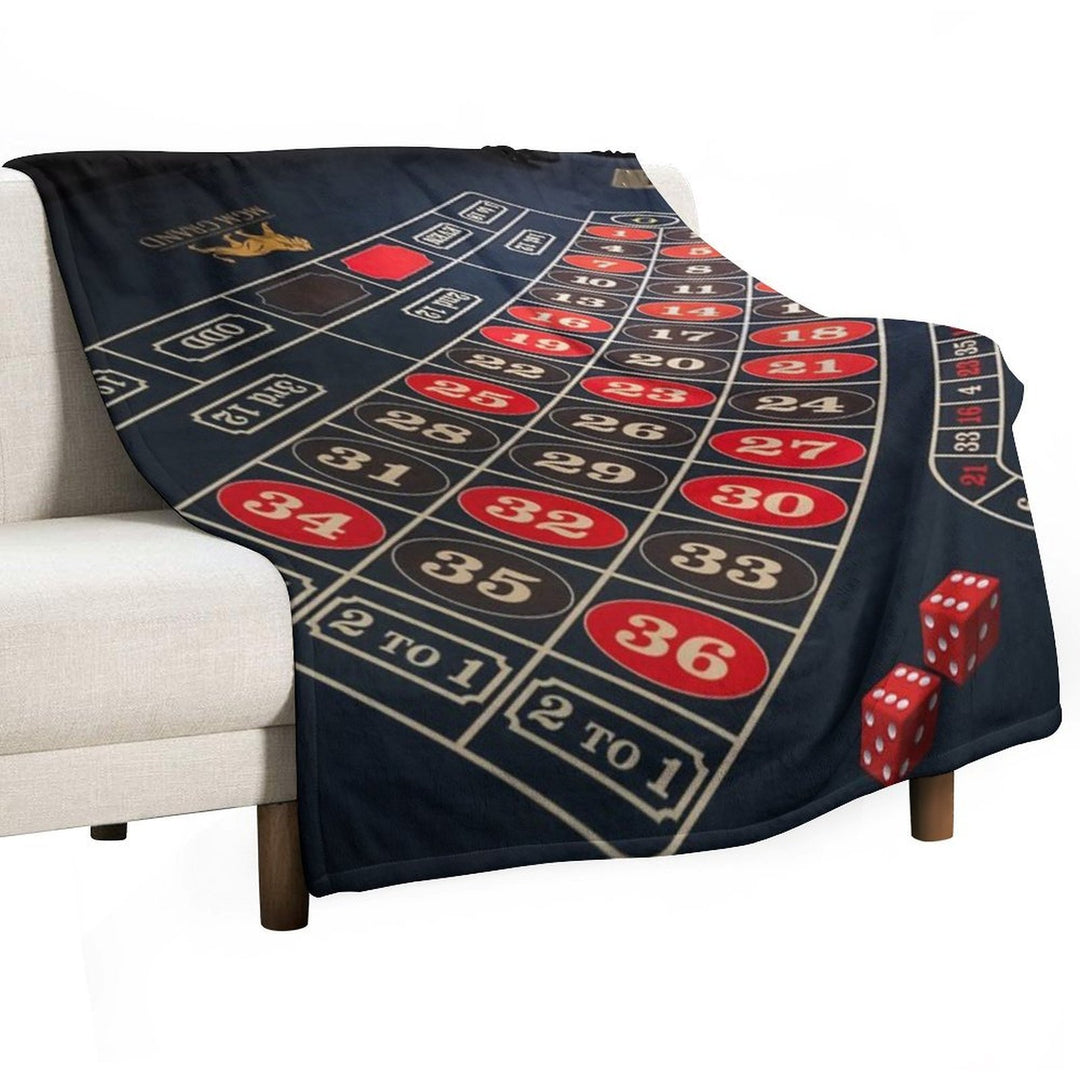 Roulette, Gambling,dice,casino Anti-pilling Throw Blanket